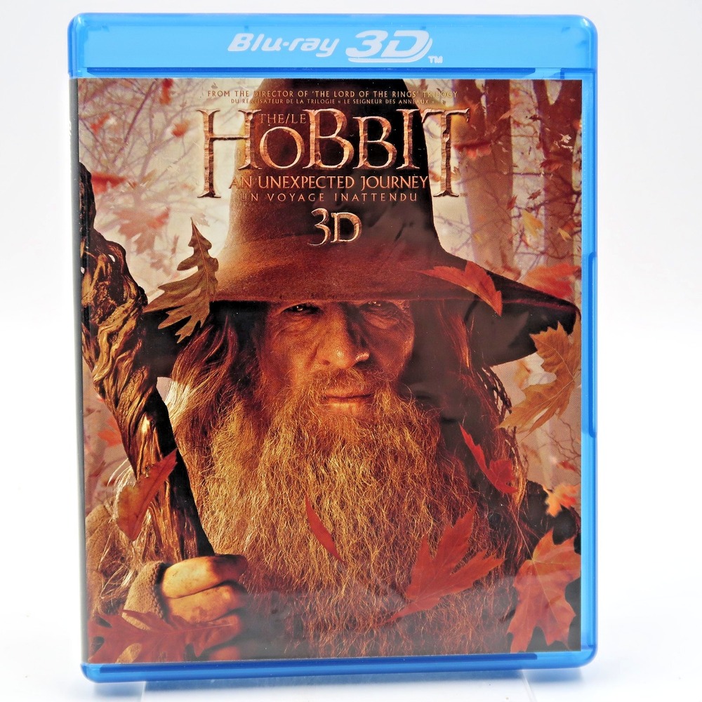 The Hobbit: An Unexpected Journey Blu-ray 3D Ian McKellen Martin Freeman 2012